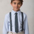 corbata de niño azul marino