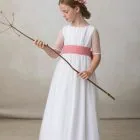 communion crown for girls, mixed pink flowers