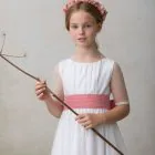pink mixed flower crown for girls