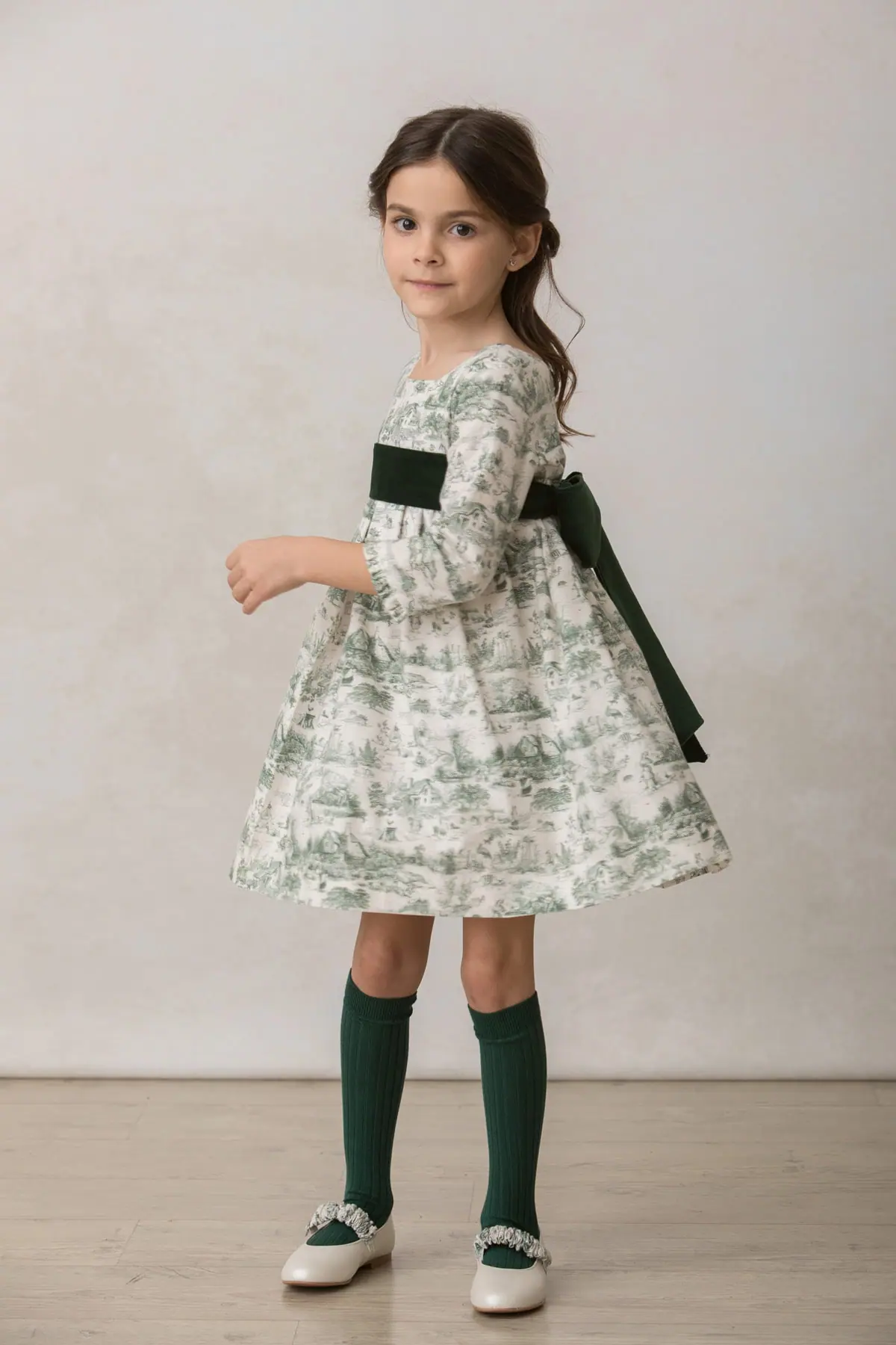 white skin ballerinas for girls at ceremonies