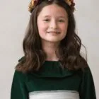 burgundy flower crown for a big girl 1