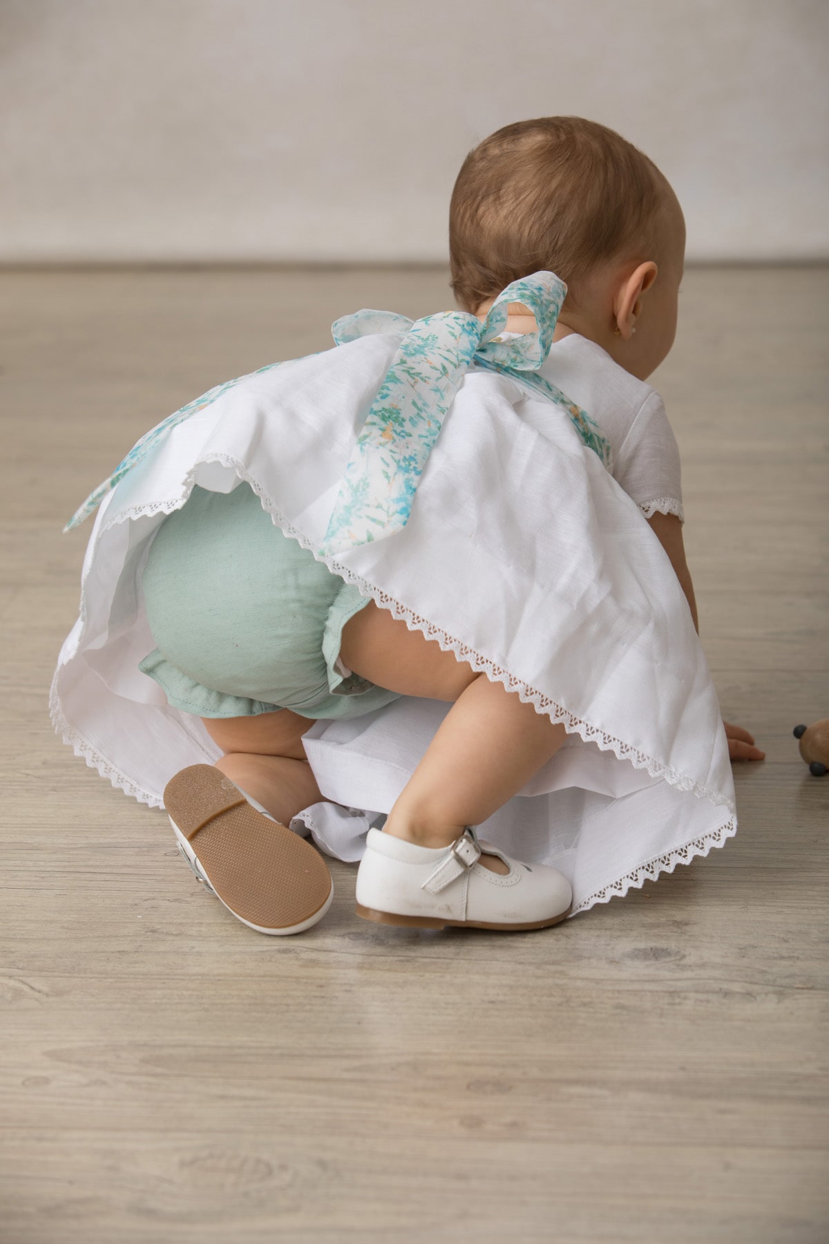 vestido de bebe niña para fiesta blanco