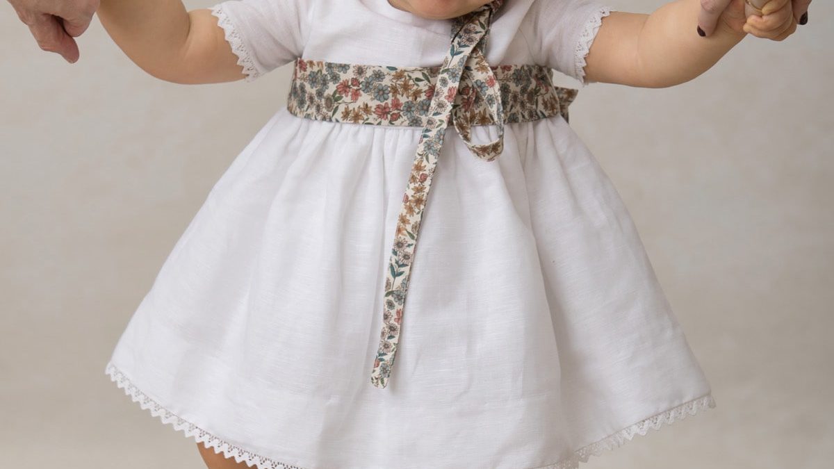 White baby party dress | Qumono White baby party dress | Qumono
