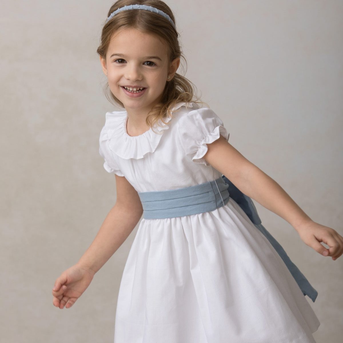 Vestido Marina manga farol niña Quémono