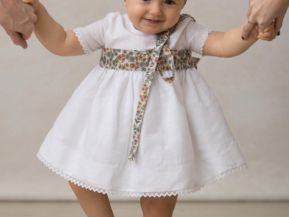 Zapatos bebé blancos ceremonia Quémono