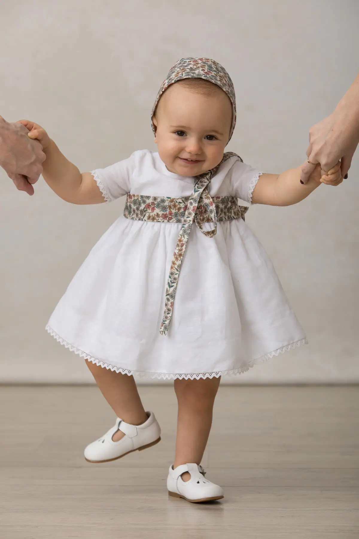 white baby ceremony shoes