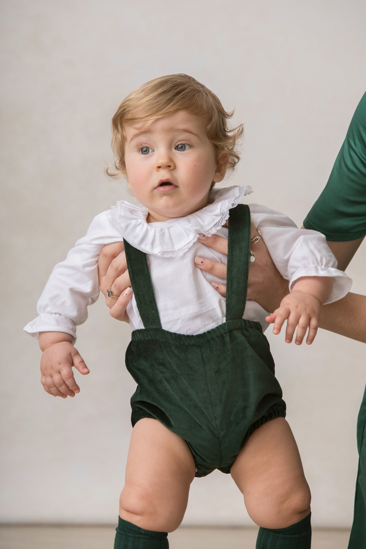 camisa de ceremonia de bebe en blanca de algodon