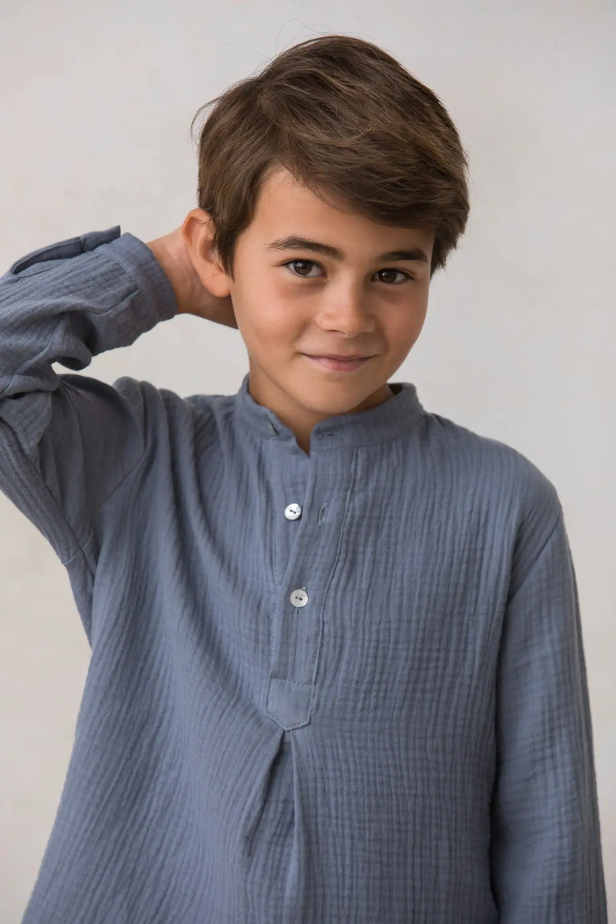 petrol blue shirt, boy's polo shirt