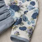 blue floral print newborn baby dress