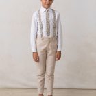 corbata infantil de niño de flores silice