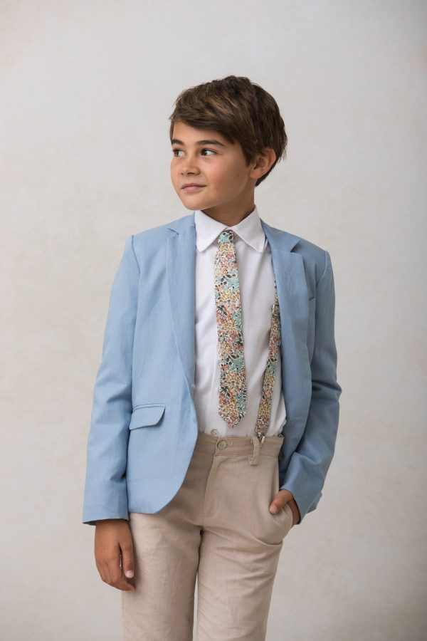 corbata de niño moderna con estampado