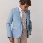 corbata de niño moderna de estampado cuarzo