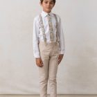 corbata de niño moderna en estampado cuarzo para ceremonia