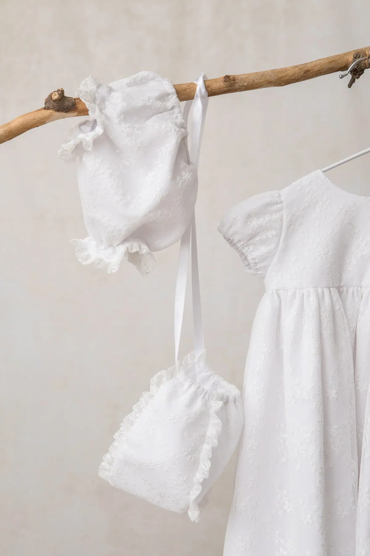 baby christening diaper cover, embroidered tulle