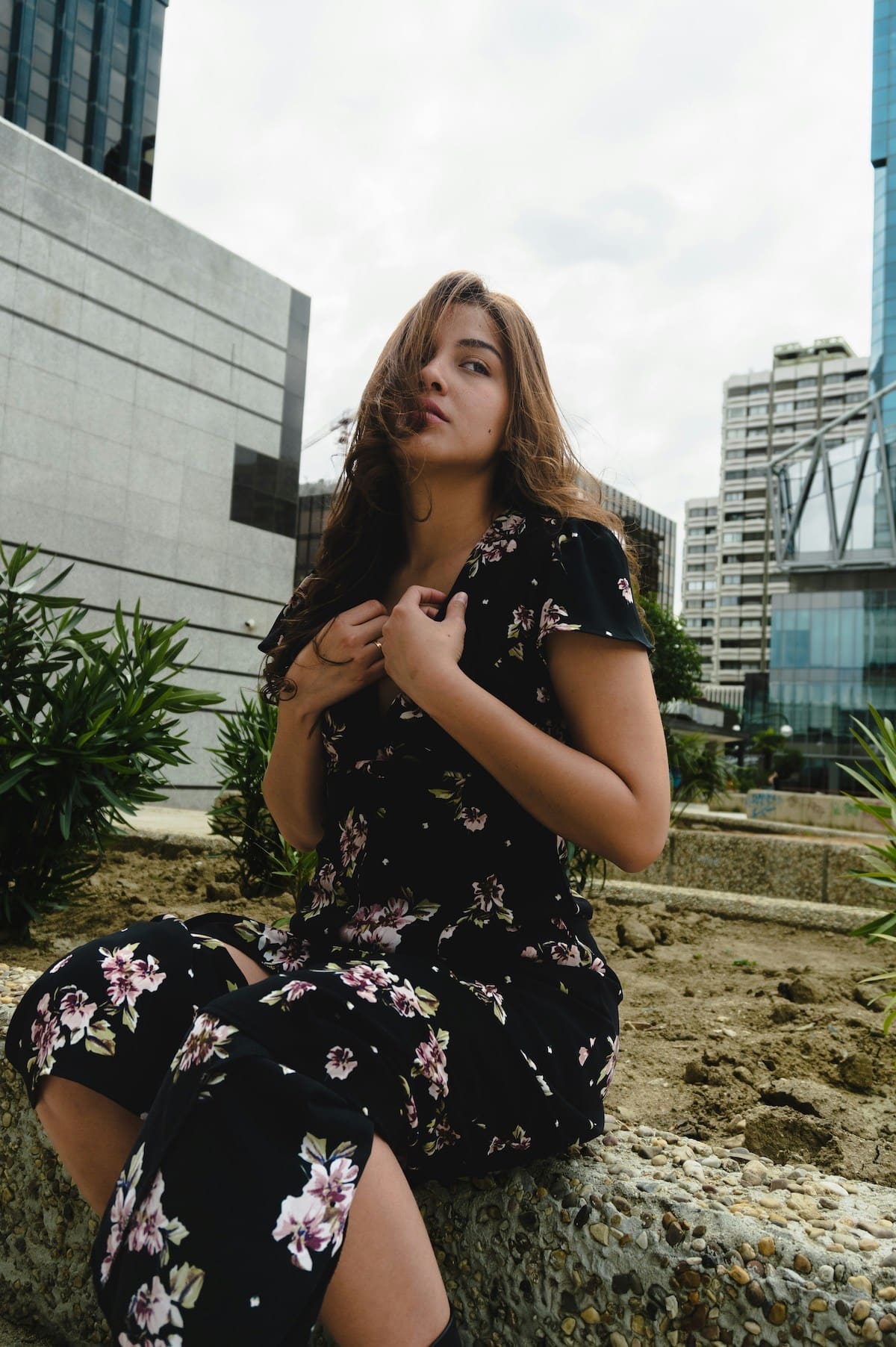 Vestido de flores de invitada de comunión