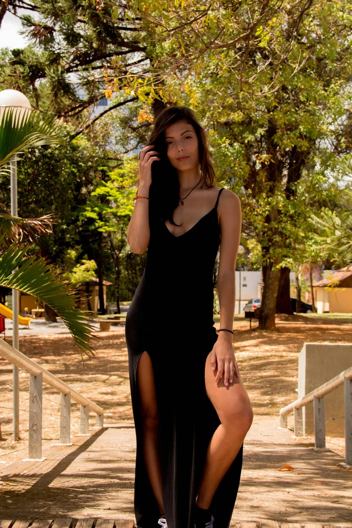 Vestido negro de invitada de comunión