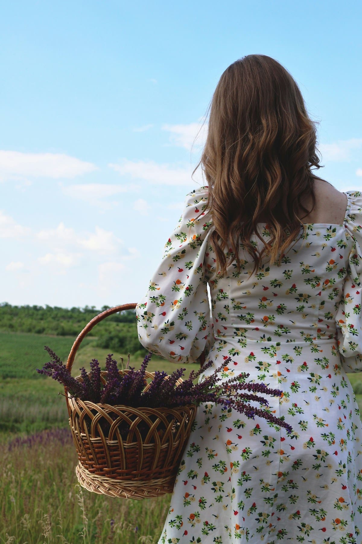 Vestido blanco estampado de comunión