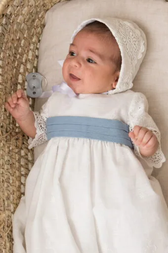 fajin de tablas de bebe con lazos azul