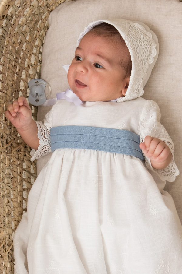 fajin de tablas de bebe con lazos azul