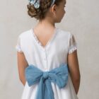 horquillas pelo nina flores azul blanca