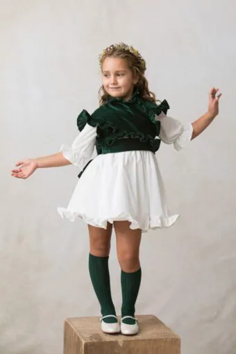 velvet morning ceremony girl bottle green