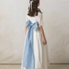 embroidered communion dress