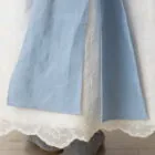 girl's communion dress in embroidered organza with flowers