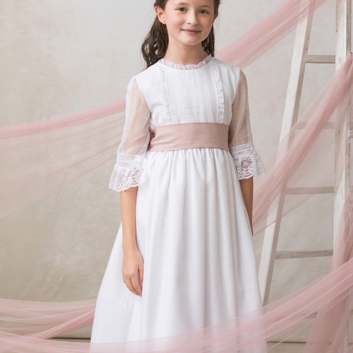 Vestidos comunión niña 2025 Quémono - Main Image