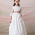 vestido comunion nina seda