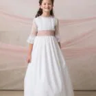 silk communion dress for girls