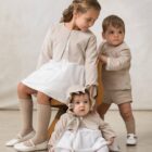 vestido-nina-blanco-manga-francesa-algodon vestido de niña blanco de manga francesa