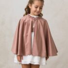 vestido de niña para ceremonia en crepe blanco