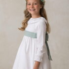 vestido nina ceremonia algodon blanco volante cancan cuello bebe vestido nina ceremonia algodon blanco volante cancan cuello bebe