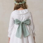 vestido nina ceremonia algodon blanco volante cancan cuello bebe puntilla vestido nina ceremonia algodon blanco volante cancan cuello bebe puntilla