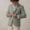 Americana informal elegante caqui verde