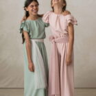 Pantalon rosa fruncido volante elegante Pantalon rosa fruncido volante elegante