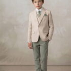 Pitillo lino caqui elegante nino Pitillo lino caqui elegante nino