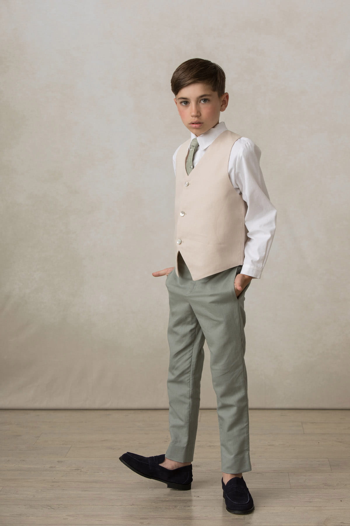 Pitillo pantalon vestir nino caqui Pitillo pantalon vestir nino caqui
