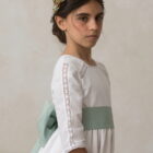 diadema ceremonia nina comunion evento flor preservada