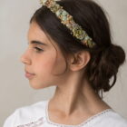 diadema comunion ceremonia flor nina preservada