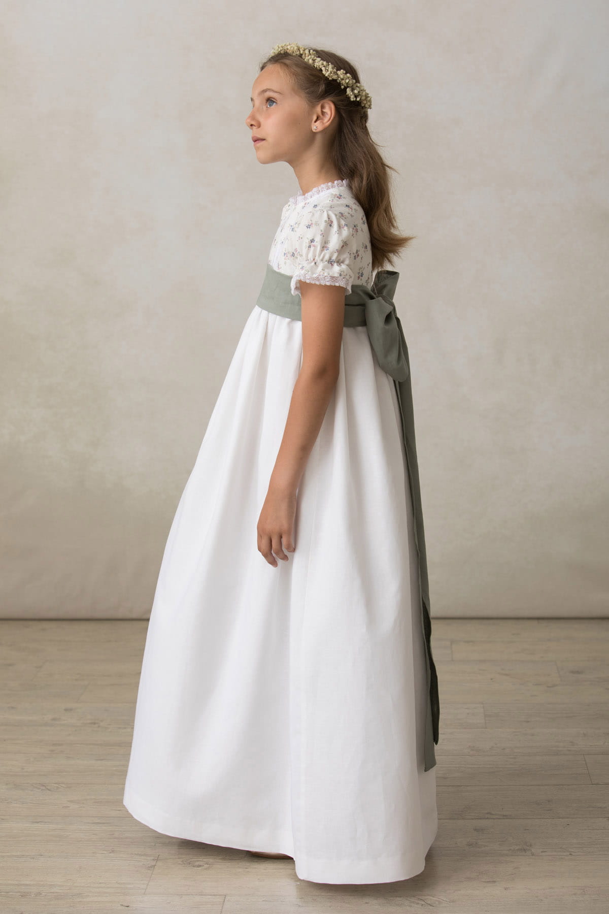 vestido comunion estampado flores romantico vestido comunion estampado flores romantico