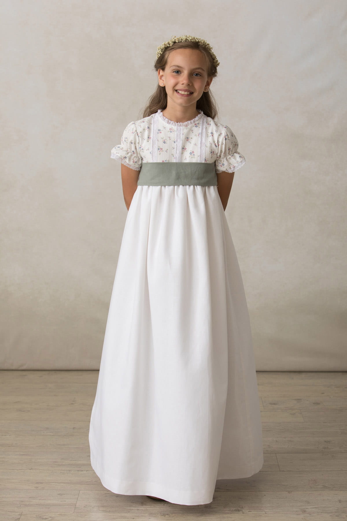 vestidos comunion estampado flores romantico imperio vestidos comunion estampado flores romantico imperio