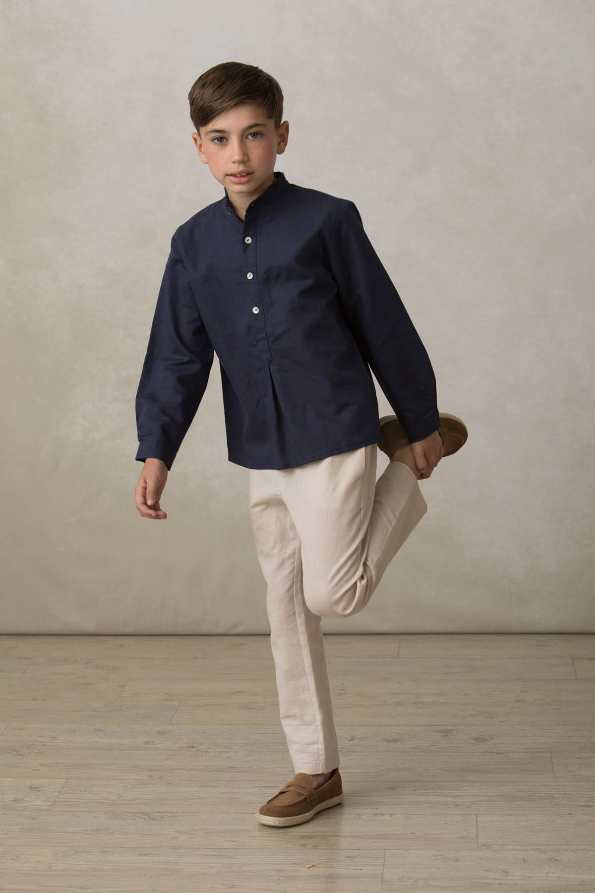 Camisa Mateo en azul marino