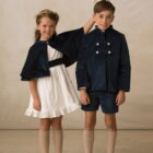 chaqueta bosco terciopelo marino elegante chaqueta bosco terciopelo marino elegante
