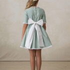 vestido nina verde algodon elegante vestido nina verde algodon elegante