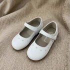 merceditas blancas piel suela bebe