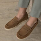 mocasines camel serraje nino
